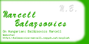 marcell balazsovics business card