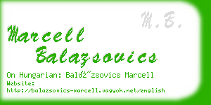 marcell balazsovics business card